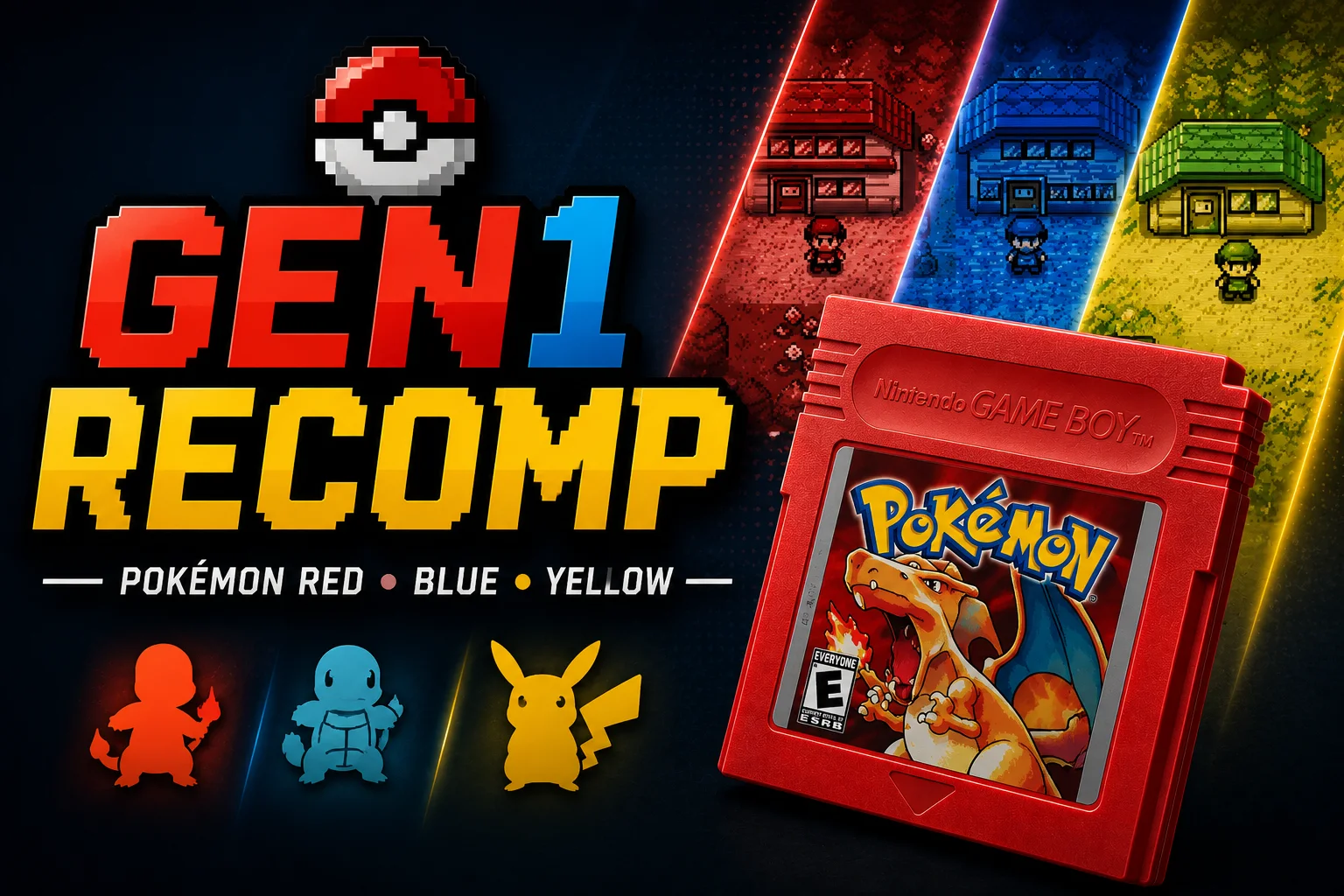 Gen1Recomp: Pokémon Red, Blue and Yellow Rebuilt Natively